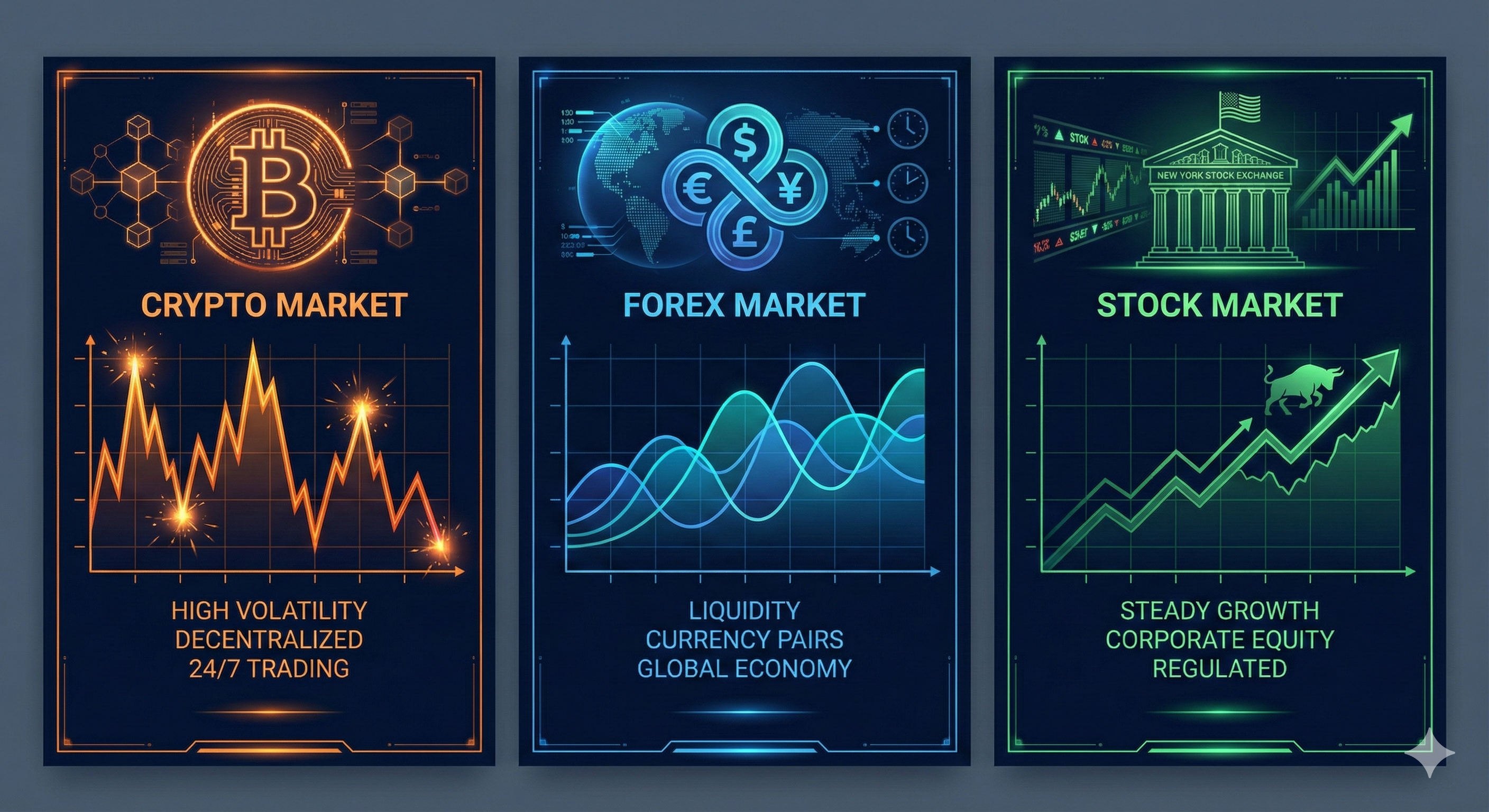 Market comparison visualization